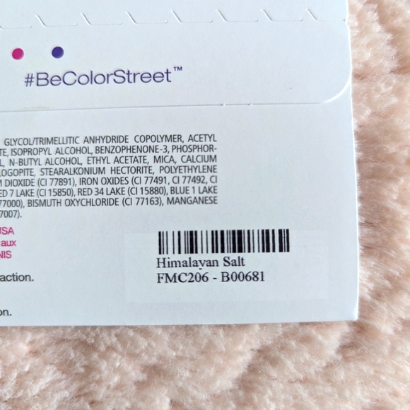 Stocking Stuffer! Color Street 100% Real Nail Polish Strips in Himalayan Salt - Picture 8 of 9
